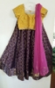 Picture of Purple Lehanga with Mustard Crop top