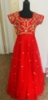 Picture of Red anarkali dress with heavy Maggam work