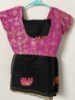 Picture of Beautiful black saree with contrast blouse