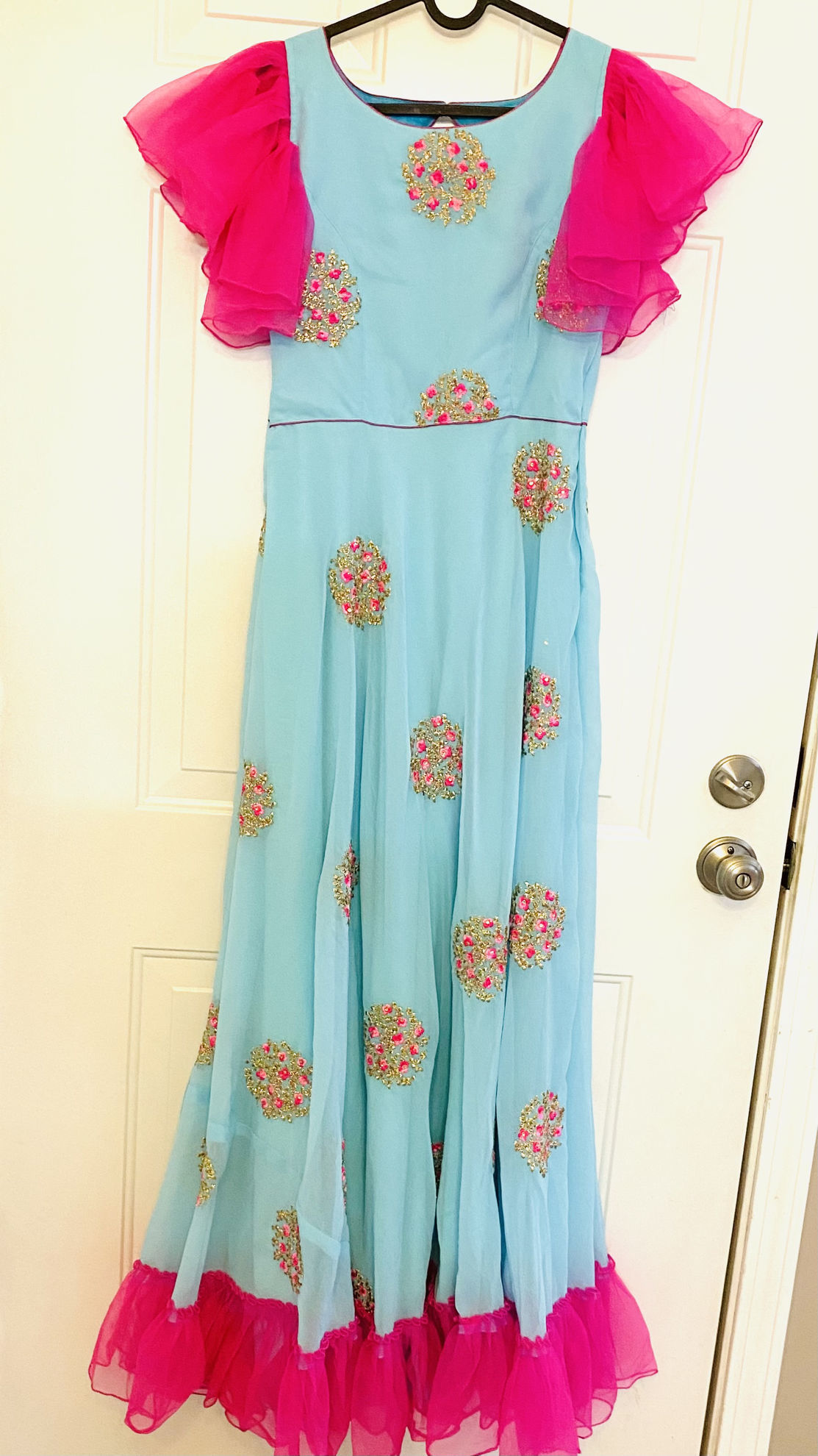 frill sleeve frock
