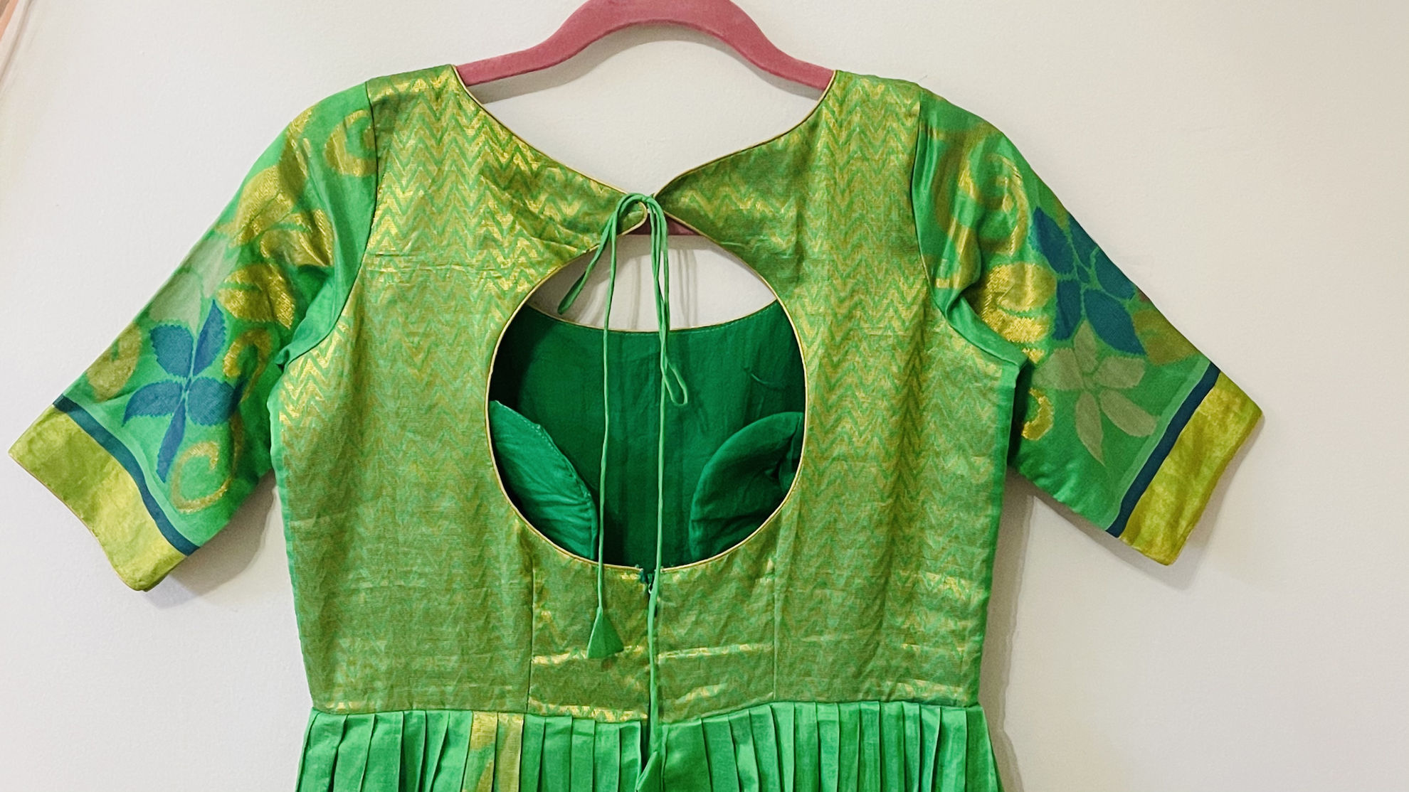 pot neck designs for long frocks