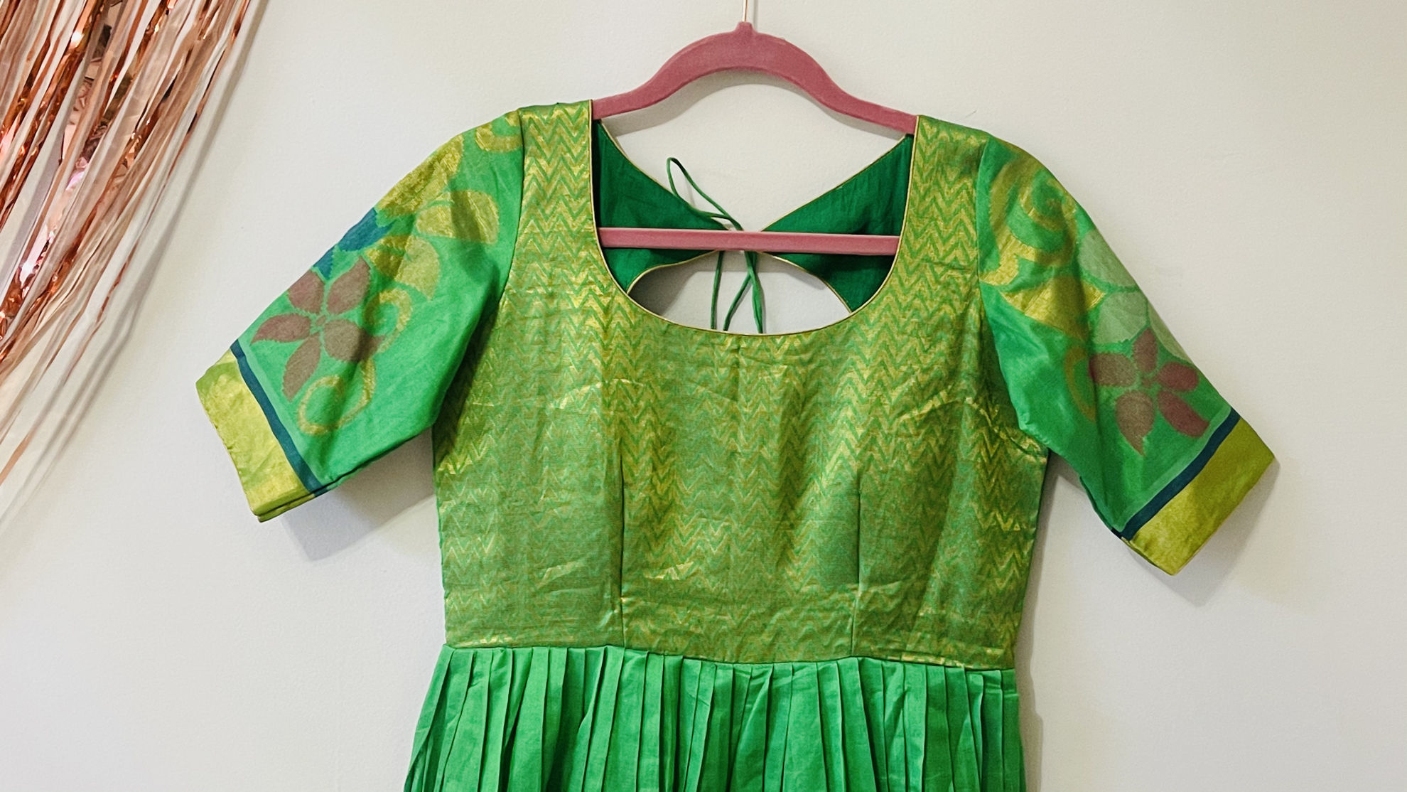 pattu long frock