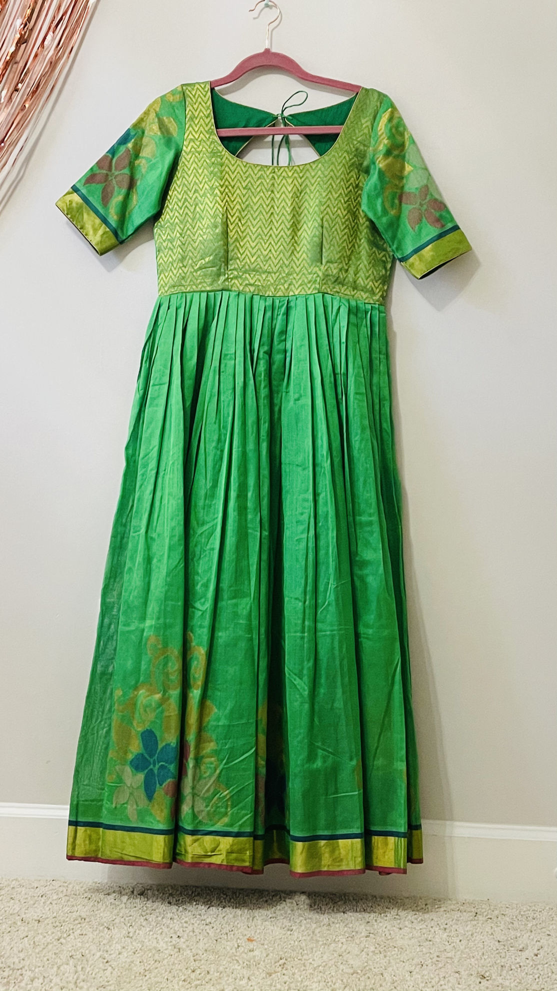 pattu long frock