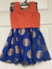 Picture of Beautiful Orange and Blue Lehenga 4-5y