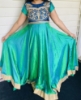 Picture of Green and blue long frock