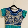 Picture of Green and blue long frock