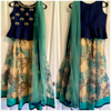 Picture of Lehenga with crop top and with net dupatta