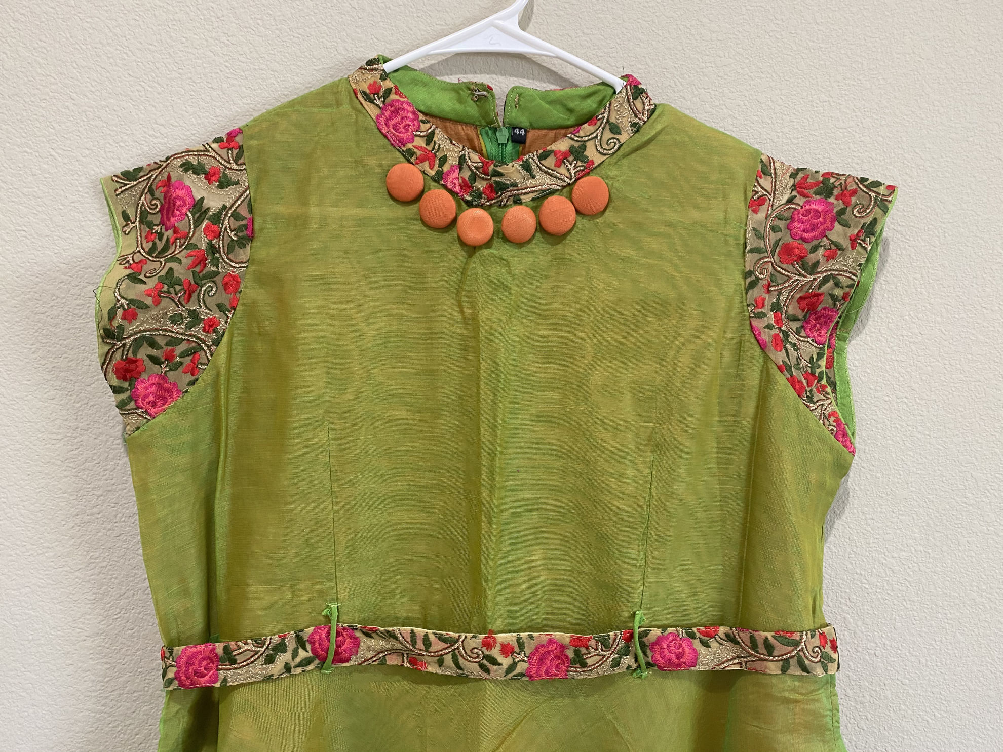 belt long frock