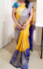 Picture of Pure uppada pattu saree with heavy maggam work blouse