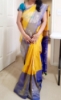 Picture of Pure uppada pattu saree with heavy maggam work blouse