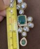 Picture of Designer Gold finish kundan beads necklace set