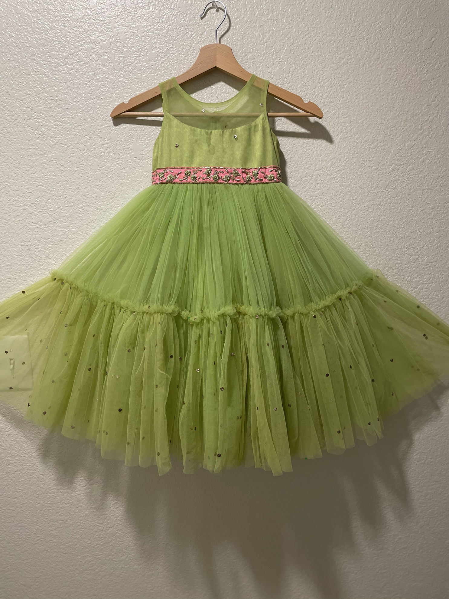 green net frock