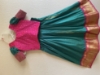 Picture of Pink and green kanchi pattu langa
