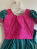Picture of Pink and green kanchi pattu langa