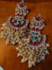 Picture of Brand New Red and Green  Meenakari Earrings