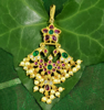 Picture of Small Lakshmi coin necklace with Tikka