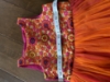 Picture of Pink and orange knee length frock - 4 years