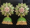 Picture of Brand new Beautiful Green Meenakari earrings