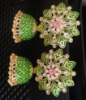 Picture of Brand new Beautiful Green Meenakari earrings