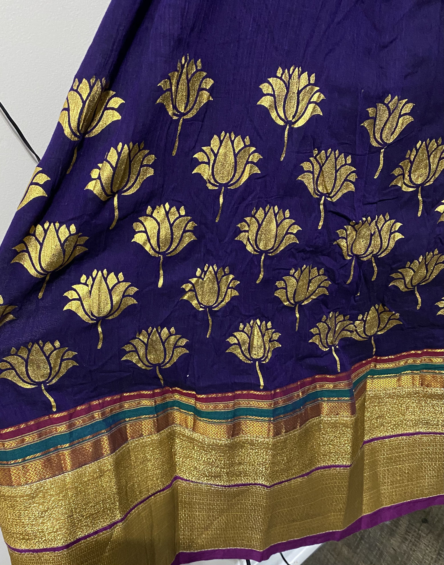PunarviAuthenticPreLovedSustainablePurple Handloom Dress