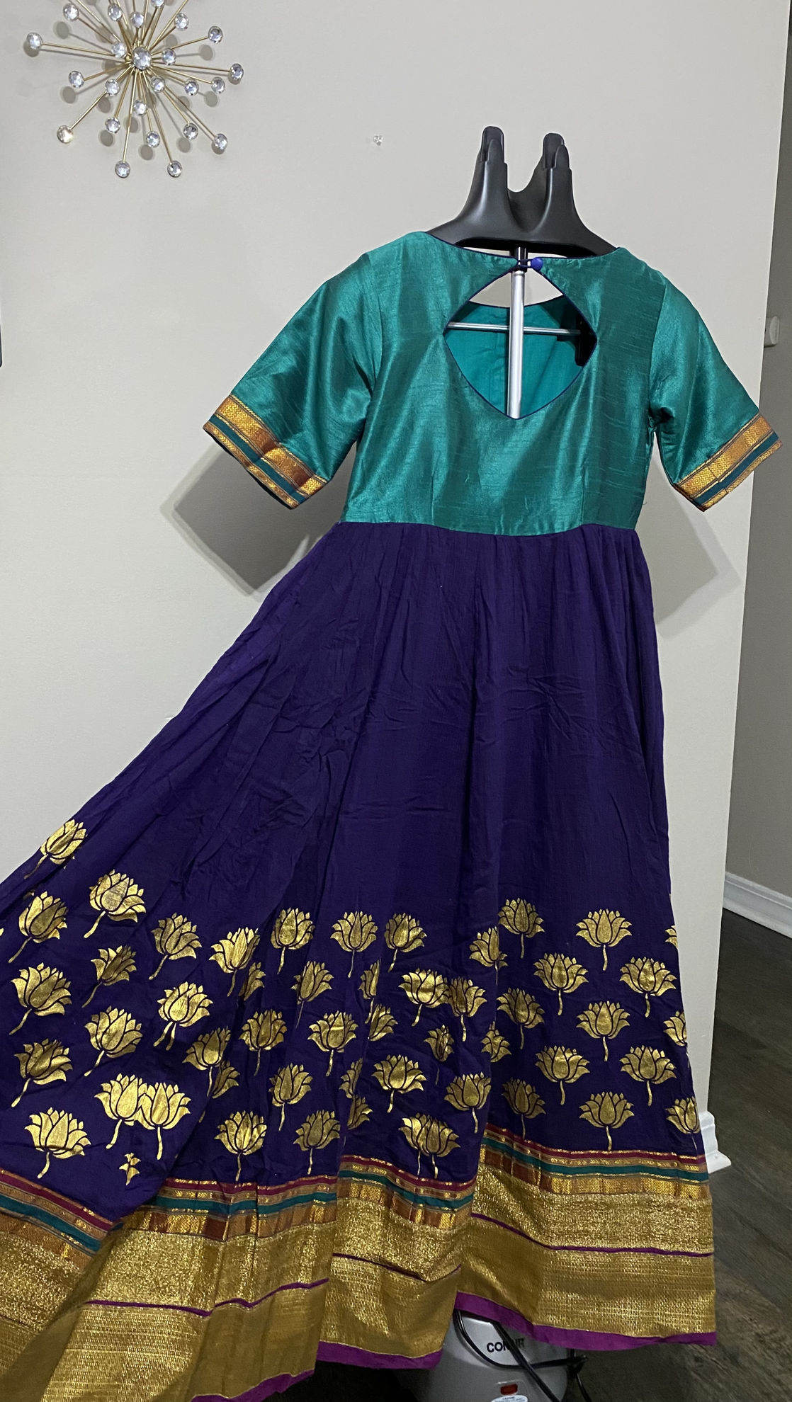 PunarviAuthenticPreLovedSustainablePurple Handloom Dress