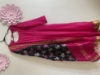 Picture of Pink pattu dress with pure silk ikkat duppata