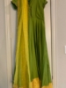 Picture of Green Raw silk dress