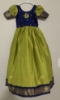 Picture of NEW semi pattu long frock with machine embroidery on yoke part for 6 to 7 years old girl