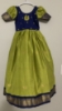 Picture of NEW semi pattu long frock with machine embroidery on yoke part for 6 to 7 years old girl