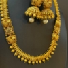 Picture of Premium Matte Gold Peacock Necklace Set
