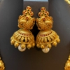 Picture of Premium Matte Gold Peacock Necklace Set