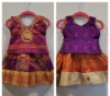 Picture of Set of 2 baby pattu langas / pattu pavadas / lehengas