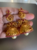 Picture of Ethnic earings /Pink Kundan Jhumkas(Gold Finish)