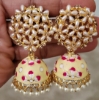 Picture of Set of 2 meenakari jhumkas combo