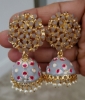 Picture of Set of 2 meenakari jhumkas combo