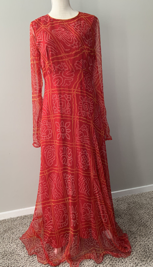 Picture of New bandini red long frock