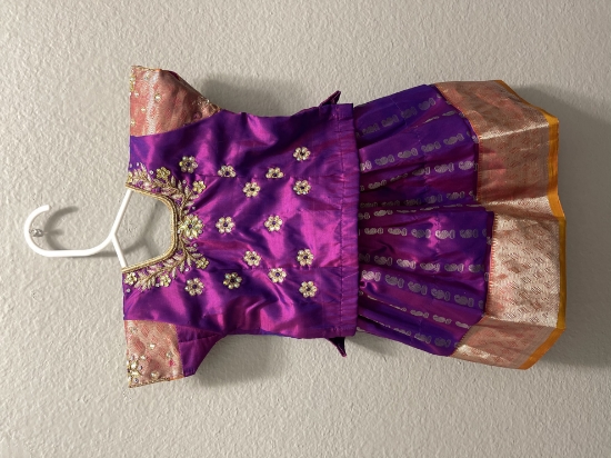 Picture of South indian pattu langa 3m - 1y