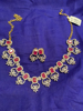 Picture of Daimond Finish Necklace Set with Earrings