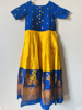 Picture of Yellow and Blue designer dress 5-7 years