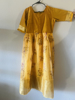 Picture of New Sandal Yellow floral organza long dress