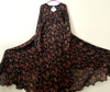 Picture of Black Floral Long Dress
