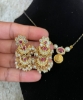 Picture of Lakshmi pendant Blackbeads with earrings