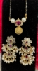 Picture of Lakshmi pendant Blackbeads with earrings