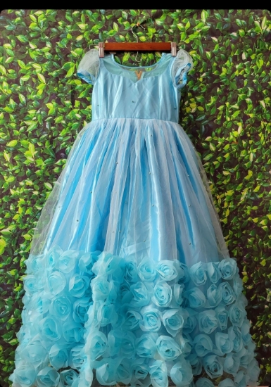 Picture of brand new Blue cindrella frock 5-7Y