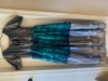 Picture of Brand New Silver and a peacock green Long dress