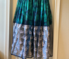 Picture of Brand New Silver and a peacock green Long dress
