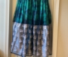 Picture of Brand New Silver and a peacock green Long dress