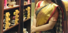 Picture of Semi Silk Saree with simple sleeve blouse
