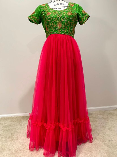 Picture of designer Pink long frock