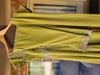 Picture of georgette mehendi green Anarkali with panta and dupatta